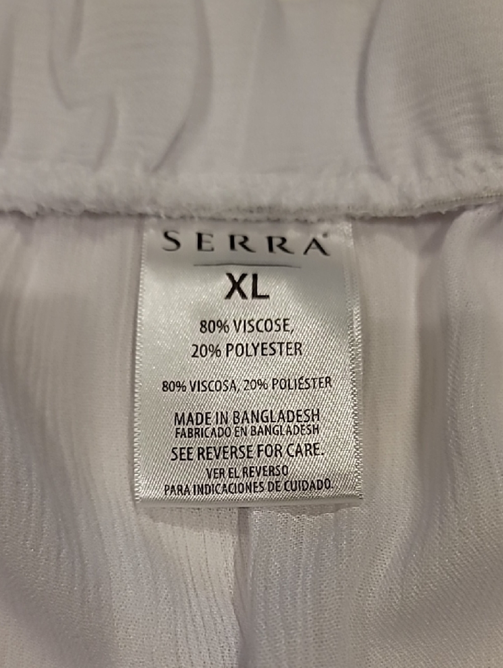 Serra White Tie-Waist Wide Leg Swim Harem Coverup Gauze Pants XL - Picture 11 of 11